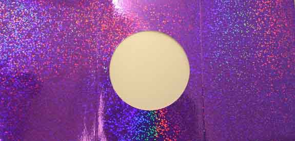 100 Runde - Passe Partout Karten - Holografisches Purple