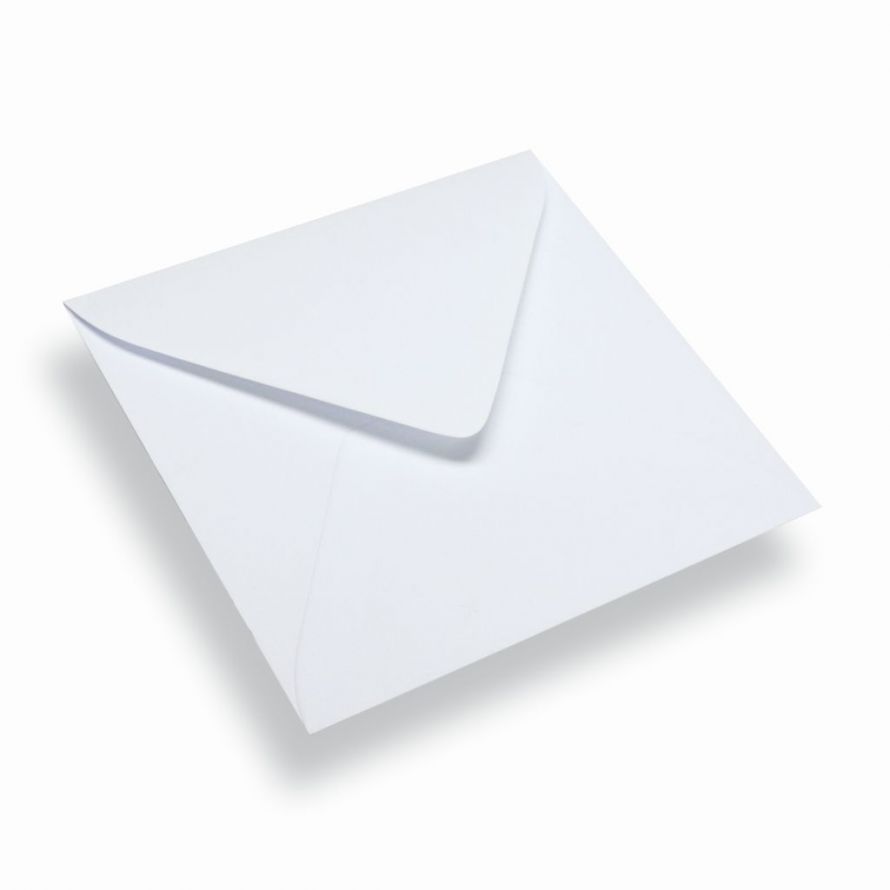 500 Briefumschläge - Quadratische - Weiß - 17 x 17cm