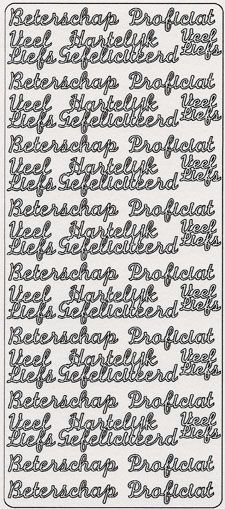 Text Divers - Holländisch - Peel-Off Stickers - Or