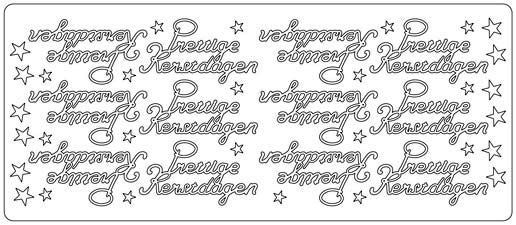 Prettige Kerstdagen - Peel-Off Stickervel - Multi