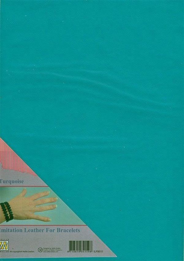 Kunst Leder - Turquoise- A4 Format  