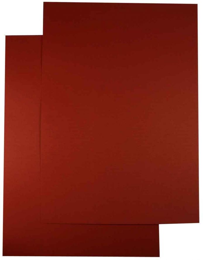 Luxery A5 Cardboard Package - Bordeaux with Structure - 200 Sheets