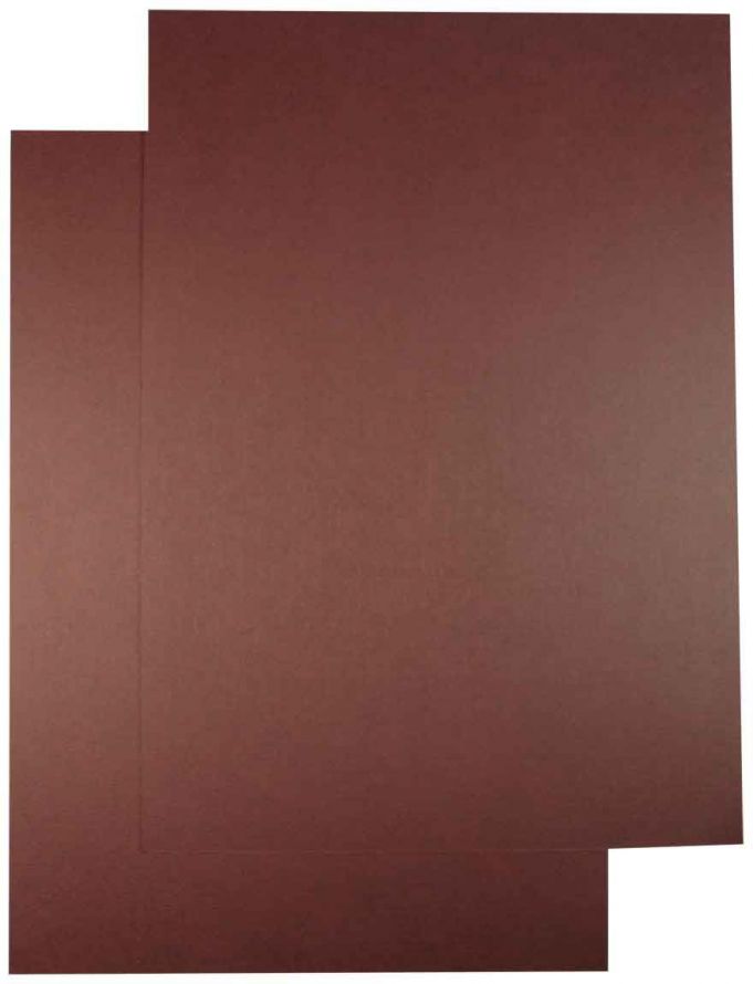Luxus A5 Karton Packung - Leinen Bordeaux - 200 Bögen