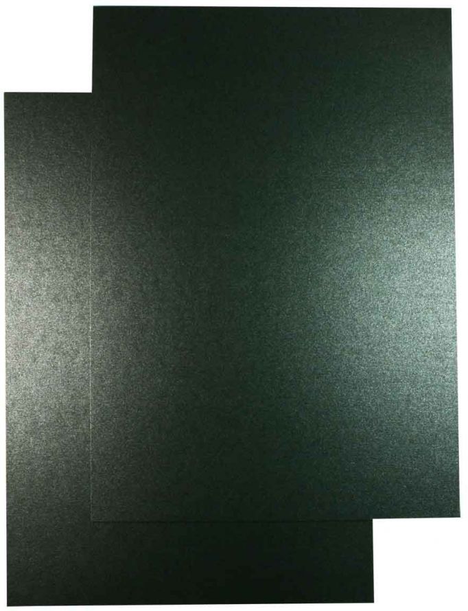Luxery A5 Cardboard Package - Mother of pearl Anthracite - 200 Sheets
