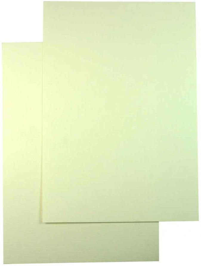 Luxery A5 Cardboard Package - Linen Light Ivory - 200 Sheets