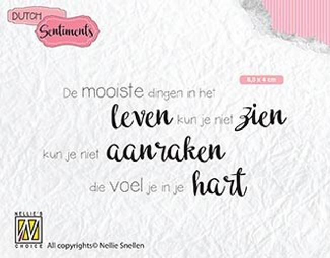 De mooiste dingen....  - Clear Stamps - Dutch Sentiments 