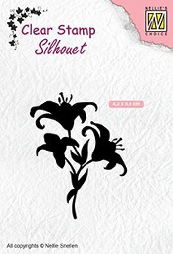 Clear Stamp - Silhouette  Lilies