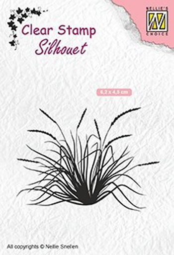 Silhouette Transparante Stempel - Blooming Grass 2