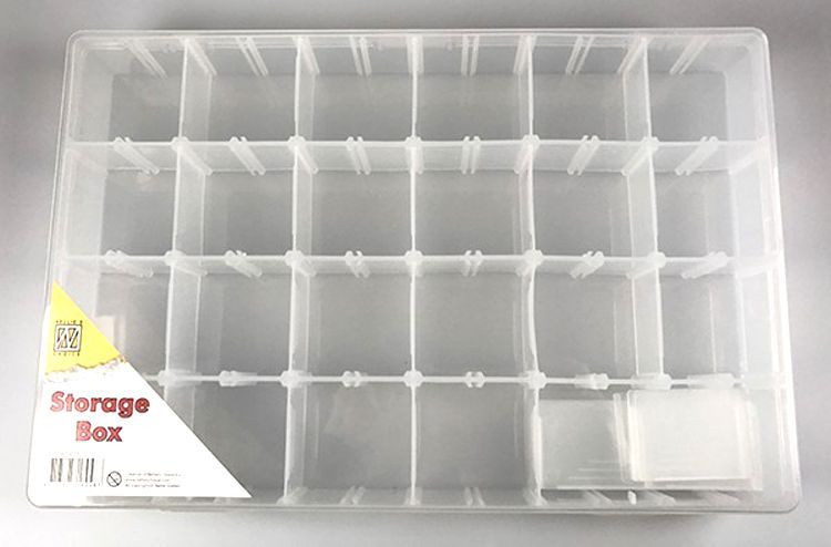 Boîte de rangement avec 24 compartiments 