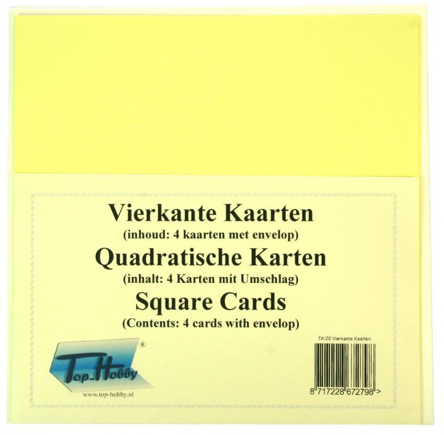 Square Cards Package - Light Yellow