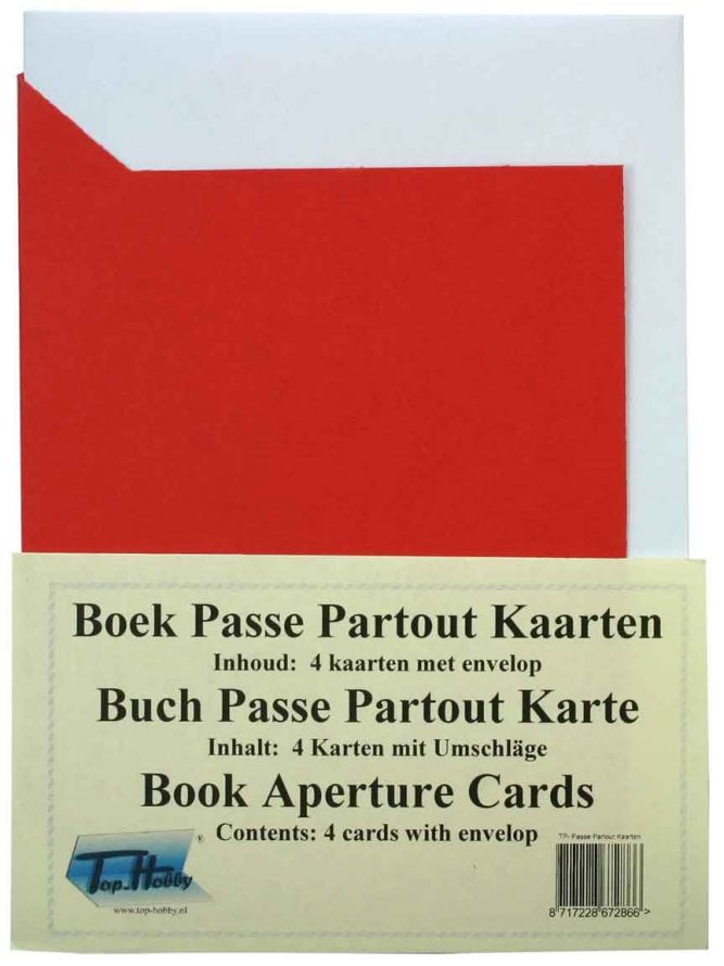 Buch Karten Packung - Rot