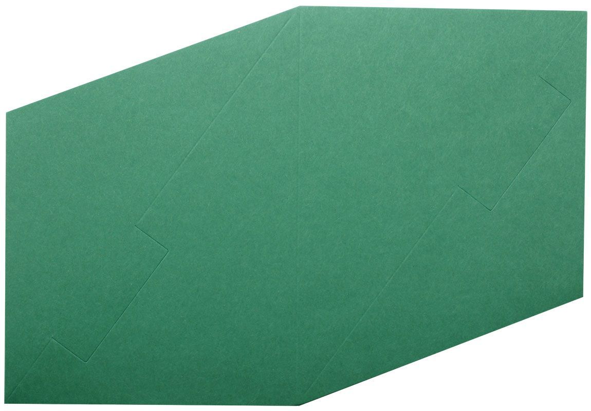 100 Square Stand Up Cards - Dark Green