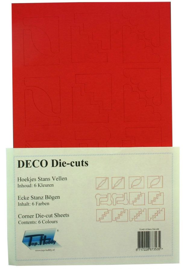 Corner Die-cuts - Cardboard Package - 6 Colours