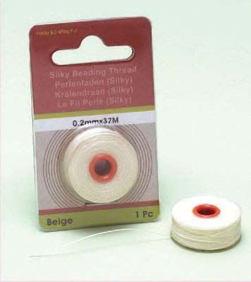 Silky Beading Thread - Beige - 0,2mm x 37M