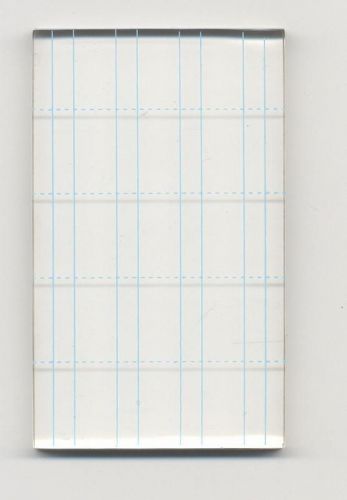 Transparent Stempel Block - 10 x 6 x 0,7cm