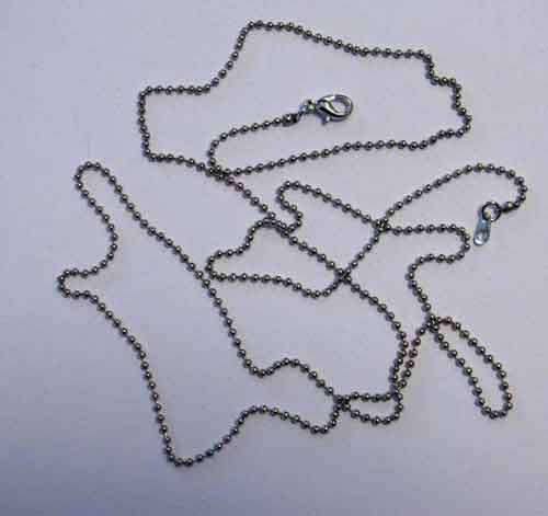 Chain with Clasp - 1,6mm x 80cm - Silver