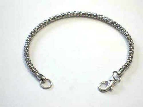 Bracelet with Clasp - 4mm x 18cm - Argent