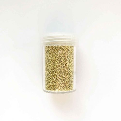 Caviar Perles - Sans trou - 0,8-1mm - Or