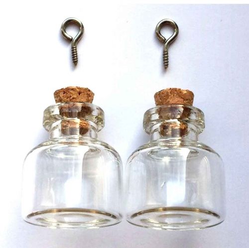Mini Glass Bottles - 22 x 25mm