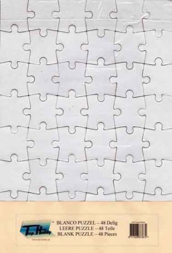 Blank Jigsaw Puzzle - 48pieces - 20x30cm