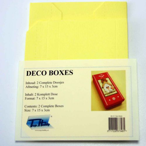 Deco Boxes Package - Rectangle - Light Yellow