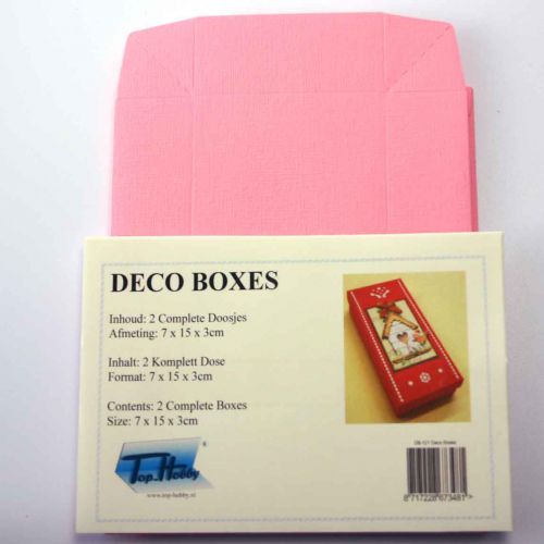 Deco Boxes Package - Recktangle - Pink