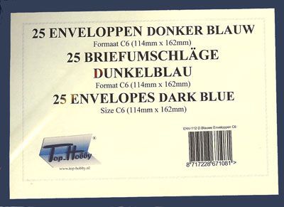 Envelopes Packet C6 - 25 envelopes - Dark Blue