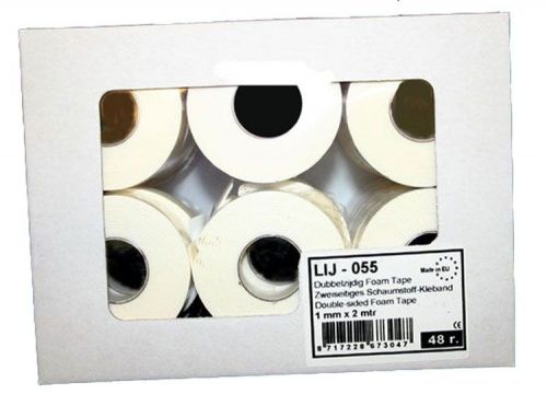 Foam Tape - 1mm dik - Dubbelzijdig Klevend
