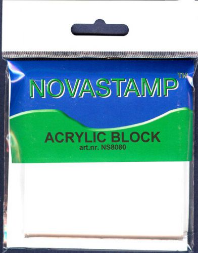  Bloc Acrylique pour Tampons Transparents