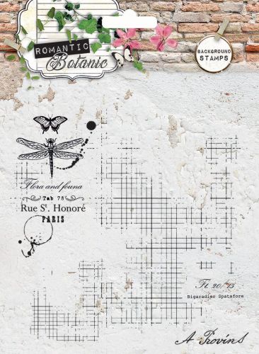 Romantic Botanic - Clear Stamp - 15 x 15cm