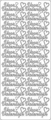 Valentijn - Peel-Off Sticker Sheet - Gold