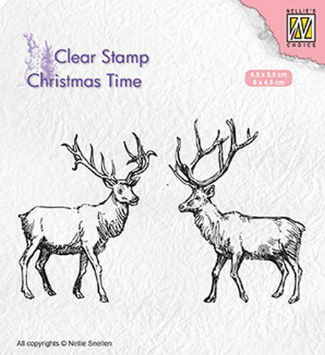 Clear Stempel  - Two Reindeer