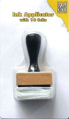 Ink Applicator - Square -  With 10 Felts