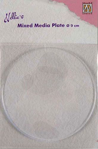 Transparant Mixed Media Plate - Rund