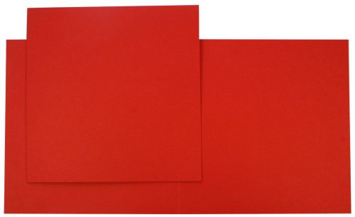100 Square Cards - Red 
